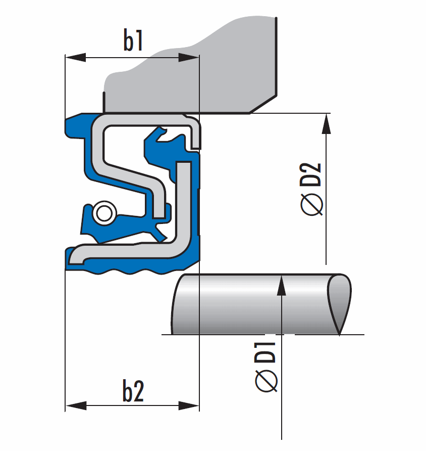 Пример монтажа Simmerring Cassette Seal тип 1